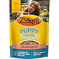 Zuke's Puppy Naturals Bag of Soft Puppy Treats for Training, Natural Dog Treats Bites with Salmon Recipe