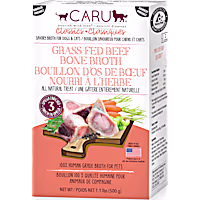 CARU Grass-Fed Beef Bone Broth Natural Liquid Treat for Dogs and Cats