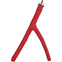 You & Me Red Forked Sand Bird Perch
