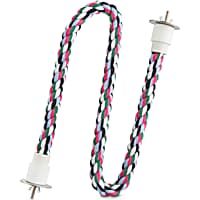 You & Me Colorful Zigzag Rope Bird Perch