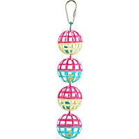 You & Me Jingle Lattice Balls Noisemaking Bird Toy