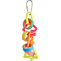You & Me Ring In The Fun Chewing Assorted Bird Toy