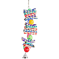 You & Me Finger Trap & Balls Noisemaking Bird Toy