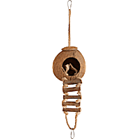 You & Me Coconut Hideaway Chewing Bird Toy