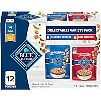 Blue Buffalo Delectables, Chicken & Beef, Natural Wet Dog Food Variety Pack