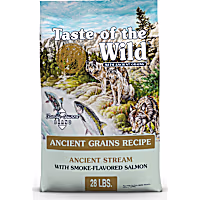Taste of the Wild Ancient Stream All Life Stages High Protein Recipe, Smoke-Flavored Salmon & Ancient Grains Dry Dog Food
