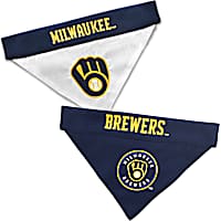 Pets First Milwaukee Brewers Reversible Bandana for Dogs