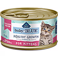 Blue Buffalo Baby BLUE Natural Grain-Free Healthy Growth Formula with DHA, Salmon Pate Wet Food for Kittens