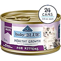 Blue Buffalo Baby Blue Healthy Growth Formula with DHA, Chicken Recipe Natural Kitten Wet Food