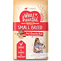 WholeHearted Adult Small-Breed Beef & Brown Rice Recipe with Whole Grains Dry Dog Food