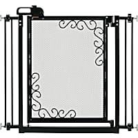 Richell One-Touch Metal Mesh Black Pet Gate