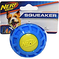 Nerf Blue/Green TPR EXO Squeak Ball Dog Toy