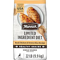 Merrick Limited Ingredient Diet Premium and Natural Kibble with Healthy Grains Chicken and Brown Rice Dog Food