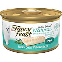 Fancy Feast Grain Free Gourmet Naturals Ocean Whitefish Recipe Pate Wet Cat Food