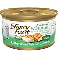 Fancy Feast Grain Free Gourmet Naturals White Meat Chicken Recipe Pate Wet Kitten Food