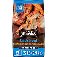 Merrick Grain Free Real Chicken & Sweet Potato Recipe Large Breed Dry Dog Food