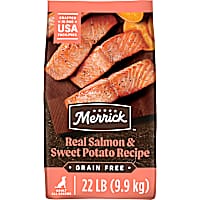 Merrick Premium Grain Free Wholesome Natural Kibble with Real Salmon and Sweet Potato Dry Adult Dog Food