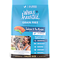 WholeHearted Grain Free All Life Stages Salmon and Pea Recipe Dry Dog Food