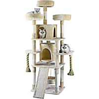 Go Pet Club Jungle Rope Cat Tree House with Sisal Covered Scratchers