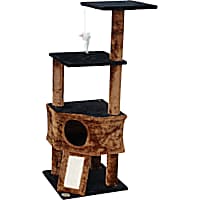 Go Pet Club Black Kitten Tree with Scratching Board