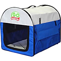 Go Pet Club Folding Soft Blue Dog Crate