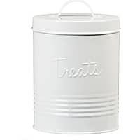 Amici Home Retro Treats White Canister for Pets