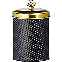 Amici Home Woofgang Round Gold Metal Canister for Pets