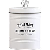 Amici Home Gourmet Treats Round Metal Canister for Pets