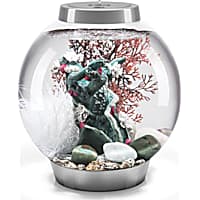 biOrb CLASSIC 15 Silver Flower Blossom Aquarium Set with Standard Light