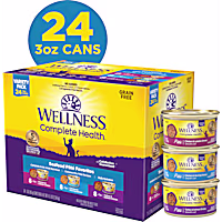Wellness Complete Health Seafood Pate Favorites Variety Pack Wet Adult Cat Food