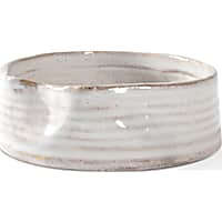 PetShop by Fringe Studio Ribbed White Stoneware Pet Bowl
