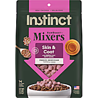Instinct Freeze Dried Raw Boost Mixers Grain Free Skin & Coat Health Recipe All Natural Dog Food Topper