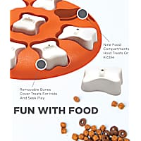 Outward Hound Orange Smart Puzzle Dog Toy