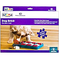Outward Hound Brick Blue Puzzle Dog Toy
