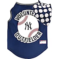 Pets First New York Yankees Tank Top With Bandana for Dogs