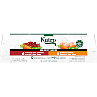 Nutro Hearty Stew Adult Natural Grain Free Cuts in Gravy Chicken & Beef, Tomato Variety Pack Wet Dog Food