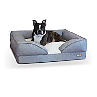 K&H Pillow-Top Orthopedic Lounger Gray Dog Beds