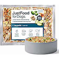 JustFoodForDogs Vet Support Diets Hepatic Support, Low Fat Frozen Dog Food