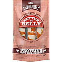Better Belly Proteins With Real Venison Digestible Large Dog Chew