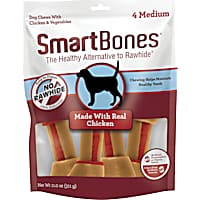 SmartBones Medium Bones Vegetable & Chicken No-Rawhide Dog Chews