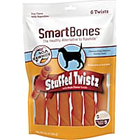 SmartBones Stuffed Twistz Vegetable & Pork No-Rawhide Dog Chews
