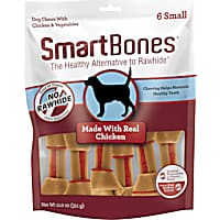 SmartBones Small Bones Vegetable & Chicken No-Rawhide Dog Chews