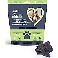 Side by Side Neutral Beef Heart Jerky Recipe Dog Treats