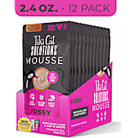 Tiki Cat Solutions Mousse, Fussy, With Duck Liver & Egg in Broth Cat Food