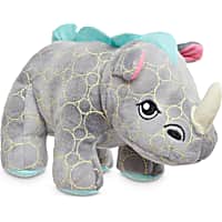 Leaps & Bounds Ruffest & Tuffest Rhino Tough Plush Dog Toy with Kevlar Stitching