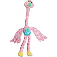 Leaps & Bounds So Fly Flamingo Plush Dog Toy with Long Limbs