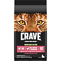 Crave Grain Free Protein Chicken & Salmon Indoor Adult Dry Cat Food