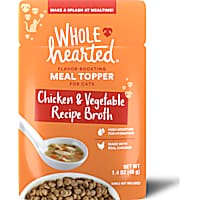 WholeHearted Chicken & Vegetable Recipe Broth Flavor-Boosting Wet Cat Meal Topper