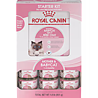 Royal Canin Feline Health Nutrition Mother & Babycat Starter Kit Wet Cat Food, 3 oz. cans (6-ct) Plus Dry Cat Food