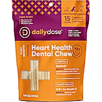 dailydose Dual Benefit Dental + Heart Health Chews for Medium Dogs